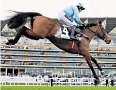  ??  ?? High flyer: Un De Sceaux can win his second Ryanair Chase