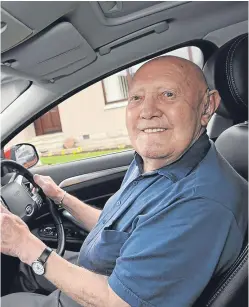 ??  ?? Norman Lawrence passed the advanced driving test at the age of 95.