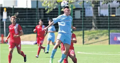  ??  ?? John Littlemore of Holyhead Hotspur is one of the players hoping to impress in this evening’s trial game on his home ground