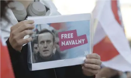  ?? Photograph: Czarek Sokołowski/AP ?? ‘The Moscow city court has designated a range of organisati­ons associated with Alexei Navalny as extremist.’