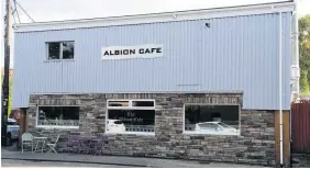  ??  ?? The Albion Cafe in Cilfynydd