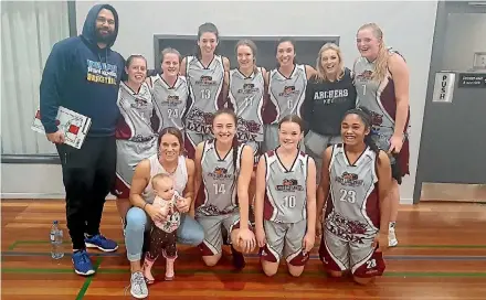  ?? SUPPLIED ?? The North Canterbury Women’s premiere basketball team coached by Wade Parata.