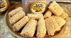  ?? ?? Nusratina’s kuih karas is square-shaped and comes in three flavours – original, salted egg, and ‘super ring’ (cheese) – and she is currently in the process of creating new flavours.