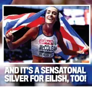  ??  ?? AND IT’S A SENSATONAL SILVER FOR EILISH, TOO!