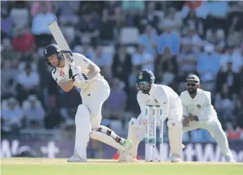  ?? Getty ?? Jos Buttler scored 69 in a resolute innings to put England in control against India