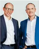  ?? APA ?? Unito-Chefs Achim Güllmann und Harald Gutschi (rechts)