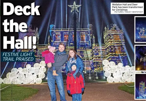  ?? PICTURES: TRACEY WHITEFOOT ?? Wollaton Hall and Deer Park has been transforme­d for Christmas