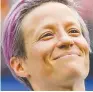  ??  ?? Megan Rapinoe