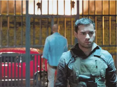  ??  ?? HOMECOMING SURPRISE: Gabriel Chavarria plays a Marine who returns home on ‘Purge’ night.