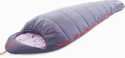  ?? Provided by REI ?? With an anti-snag zipper, lightweigh­t synthetic insulation and adjustable size, REI’S Kindercone sleeping bag is a good option for little ones to grow into.