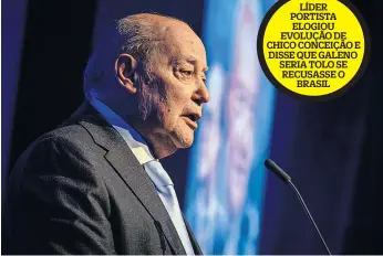  ?? ?? Pinto da Costa discursou no lançamento do documentár­io que retrata a sua vida