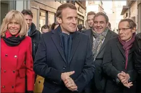  ??  ?? Emmanuel Macron, en visite à Clermont-Ferrand, en janvier.