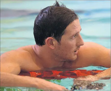  ??  ?? TOUGH TIMES: Michael Jamieson is ‘usually swimming 2:10 at this stage of the season’ as he strives for Olympic selection