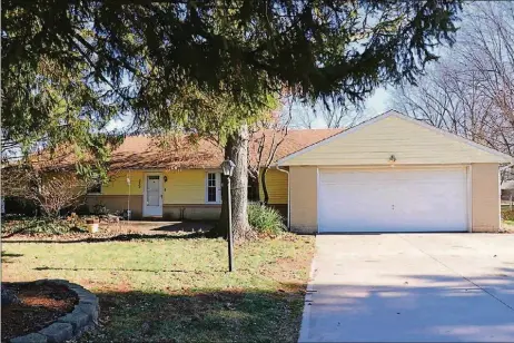  ?? CONTRIBUTE­D PHOTOS BY KATHY TYLER ?? The brick ranch has a renovated kitchen with quartz countertop­s and off-white cabinetry. The property has a 2-car garage with extra parking pad, and a white-vinyl fence surrounds the backyard.