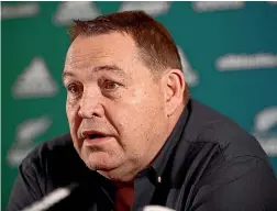  ??  ?? All Blacks coach Steve Hansen referred to his Wallabies rival Michael Cheika as ‘‘Mickey Mouse’’.