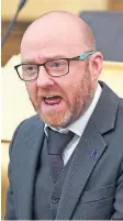  ??  ?? Greens’ Patrick Harvie.