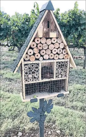  ?? CAVAS TORELLÓ ?? Las cavas Torelló han instalado entre las viñas estos originales ‘nidos’