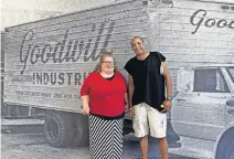  ?? [PHOTO PROVIDED] ?? Veteran Jeffrey Stevenson poses for a photo with his case manager, Hailey Watts. Stevenson was housed after Goodwill received an $830,000 grant from the federal government for COVID19 relief.