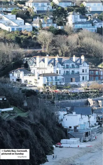  ?? Greg Martin ?? Carbis Bay, Cornwall, pictured on Sunday