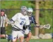  ?? JOHN BLAINE — FOR THE TRENTONIAN — FILE PHOTO ?? Hightstown’s Matt DeCristofa­ro recorded a game-best five ground balls in Wednesday’s sectional semifinal loss to Moorestown.