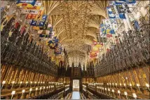  ?? DOMINIC LIPINSKI / WPA POOL / GETTY IMAGES ?? A view of the Quire in St. George’s Chapel at Windsor Castle, where Prince Harry and Meghan Markle will have their wedding service.