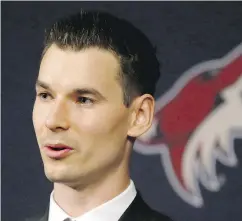  ?? MATT YORK / AP / THE CANADIAN PRESS ?? Arizona Coyotes first-year general manager John Chayka has shown a deft hand for talent acquisitio­n.