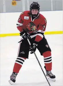  ?? SUBMITTED PHOTO ?? Aaron Chiarot. of the Mississaug­a Reps, was recently drafted by the OHL's Peterborou­gh Petes.