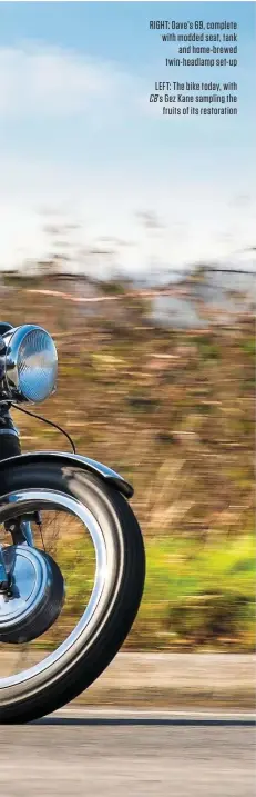 After owning it for half a century, an owner restores his beloved G9 café  racer – and he even let us ride it... - PressReader