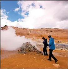  ?? Rick Steves’ Europe/CAMERON HEWITT ?? Iceland’s thermal features are fascinatin­g — but beware that testing the waters can result in severe burns.