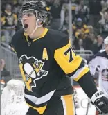  ?? Peter Diana/Post-Gazette ?? Evgeni Malkin is averaging 1.7 points per game since Jan 1 and his 39 goals is one fewer than NHL leaders Alex Ovechkin and Patrik Laine entering Monday night.