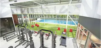  ?? ATLANTA HAWKS ?? An artist’s rendering shows what part of the Hawks’ new training facility will look like.