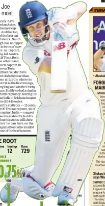  ??  ?? Alastair Cook led England to Ashes triumph twice.