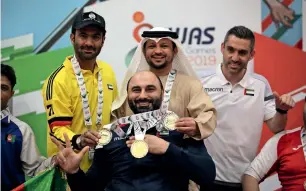  ?? — Supplied photo ?? the uAe’s Mohammed Al Zarouni smiles at the awards ceremony in sharjah.