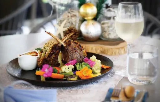  ??  ?? HERBS-CRUSTED LAMB RACK