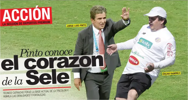  ?? Jorge Luis Pinto utilizará los factores ajenos al partido para dominar mentalment­e al cuadro patrio.
Archivo/La República ?? ÓSCAR RAMÍREZ