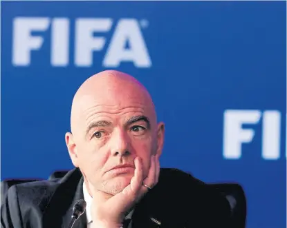  ?? Archivo ?? Gianni Infantino afrontará su primera elección de sede del Mundial como presidente de la FIFA