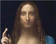  ??  ?? 381.881.541 euro È l’opera d’arte più costosa mai battuta. Il record è stato stabilito il 15 novembre 2017 nella sala d’aste di Christie’s a New York dal Salvator Mundi (1499) attribuito a Leonardo da Vinci. Dopo 19 minuti di gara, l’olio su tavola è...