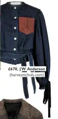  ??  ?? £670, JW Anderson (harveynich­ols.com)