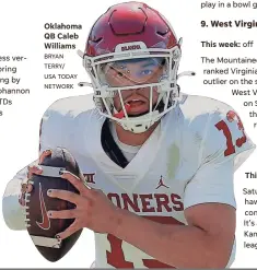  ?? ?? Oklahoma QB Caleb Williams BRYAN TERRY/ USA TODAY NETWORK