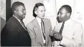  ?? AP ?? From left: The Rev. Ralph D. Abernathy, the Rev. Robert S. Graetz and the Rev. Martin Luther King Jr.