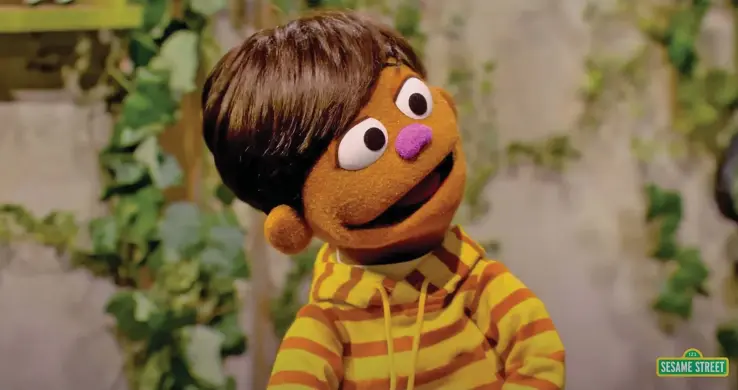  ?? Photo: CNN ?? TJ, a new Filipino muppet, recently made his debut on “Sesame Street.”