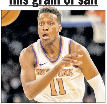  ?? Robert Sabo ?? BAD MEMORIES: The Knicks seem to have found their point guard of the future with Frank Ntilikina as they look to put years of disappoint­ment out of fans’ memories.