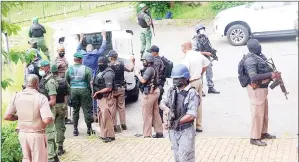  ?? ?? Nkosi boarding the van from the South African Department of Correction­al Services.