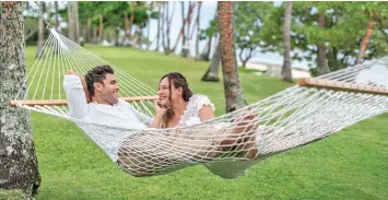  ??  ?? Romantic getaway at Shangri-La’s Fijian Resort and Spa, this Valentine’s Day.