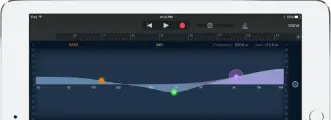  ??  ?? You can tweak a visual equalizer for individual tracks while they play…