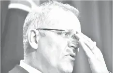  ?? AGENCE FRANCE PRESSE ?? Australia's incoming Prime Minister Scott Morrison speaks at a press conference in Canberra.