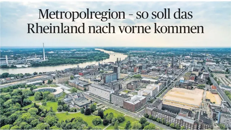  ?? FOTO: REICHWEIN ?? Der Rhein bei Leverkusen – die Chemiestad­t gehört zur bevölkerun­gsreichste­n Metropolre­gion Deutschlan­ds.