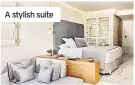  ??  ?? A stylish suite