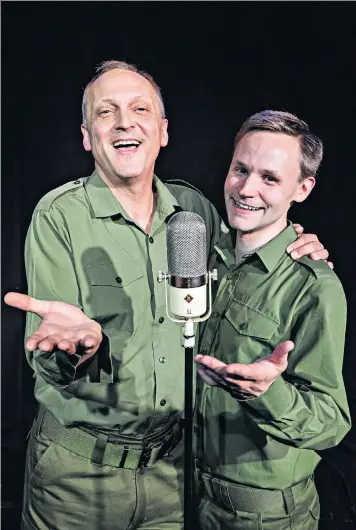  ??  ?? Impersonat­ors: David Benson and Jack Lane bring a string of characters to life