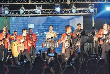  ?? ARCHIVO LA NUEVA. ?? LA BANDA santafesin­a Los Palmae cerrrará los shows de mañana en el Vivero Parque municipal de Coronel Dorrego.